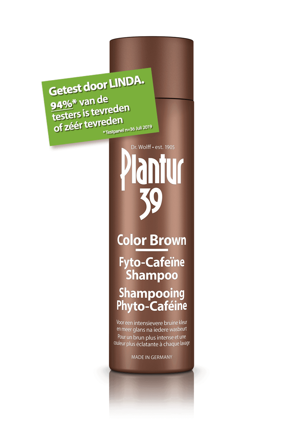 Plantur 39 Color Brown FytoCafeïne Shampoo voor een schitterende